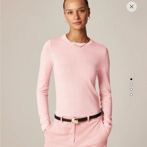 Carolyn fitted crewneck sweater in merino wool